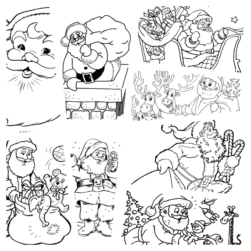 moldes do papai noel para imprimir