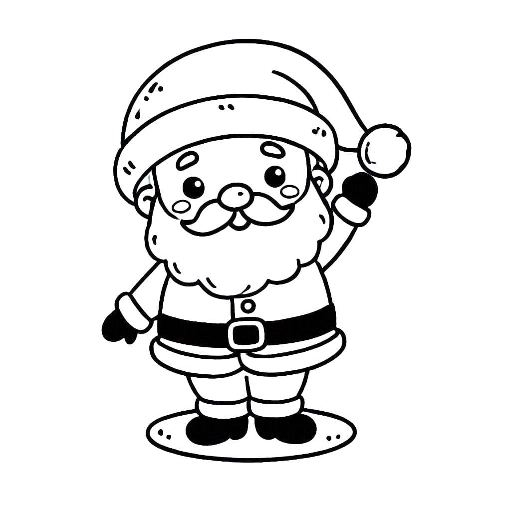 papai noel desenho para imprimir em tamanho grande