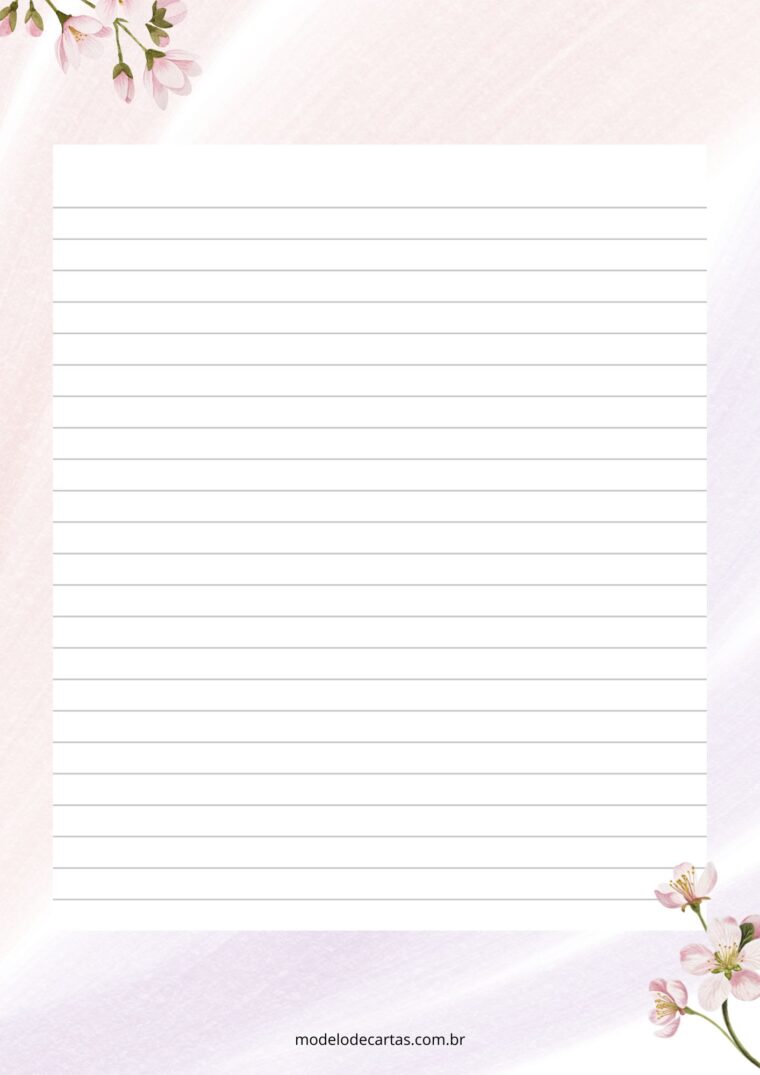 papel de carta estilo kawaii