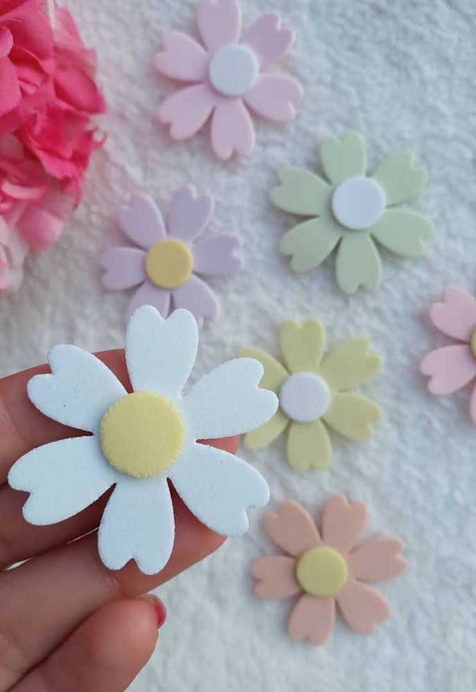 como fazer flores de papel eva passo a passo