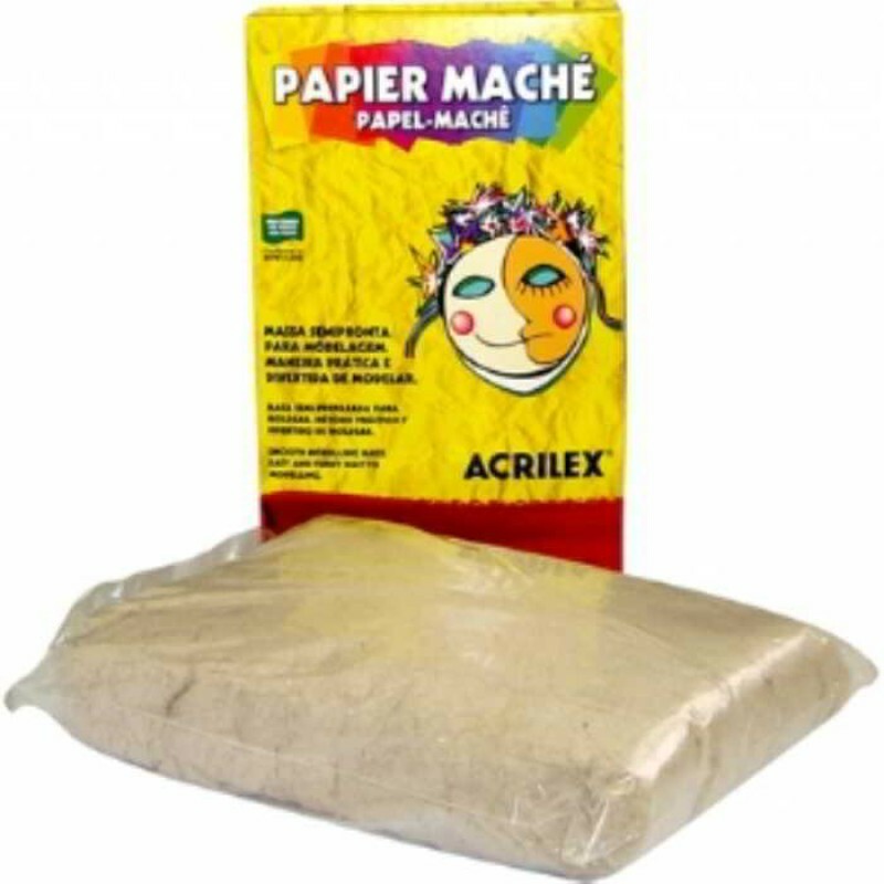 Objetos decorativos com papel machê