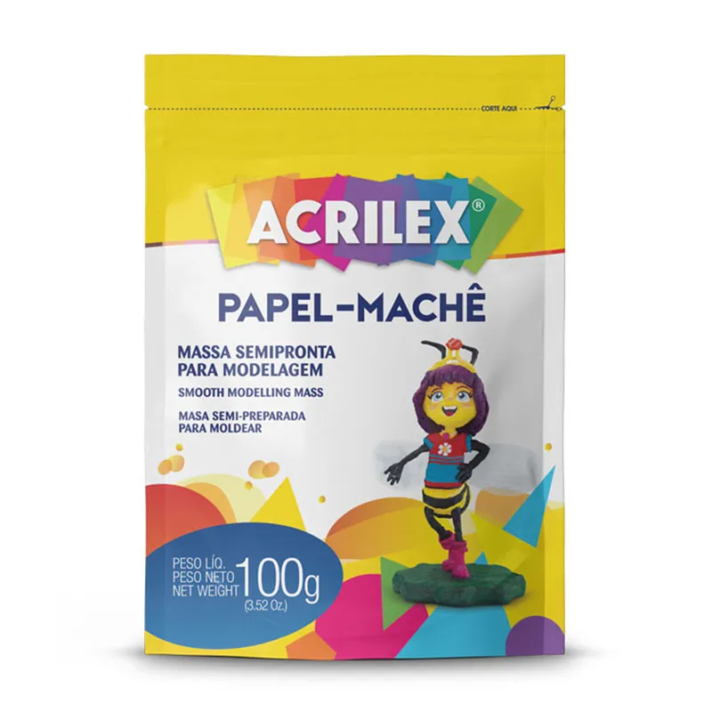 Objetos decorativos com papel machê