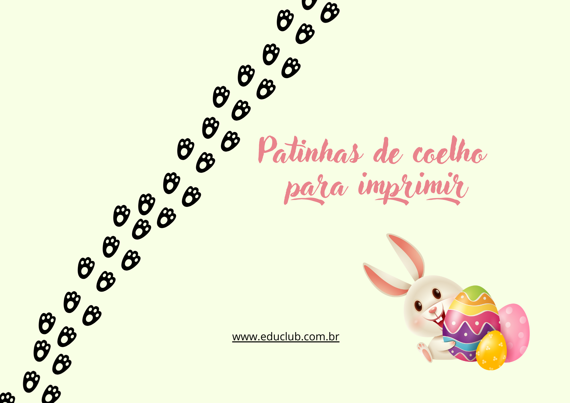 patas de coelho páscoa
