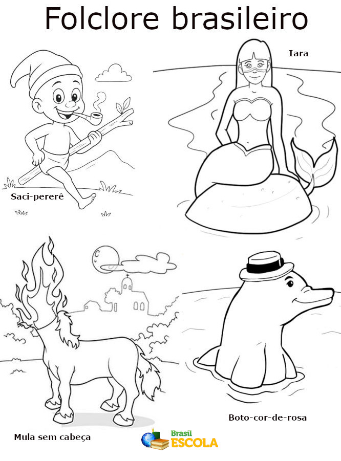 custo de materiais para colorir personagens do folclore