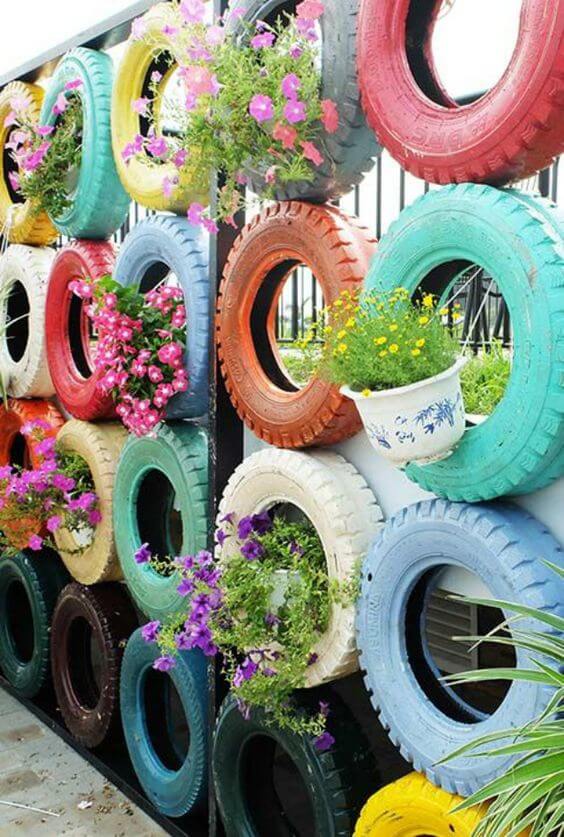 pneus decorados