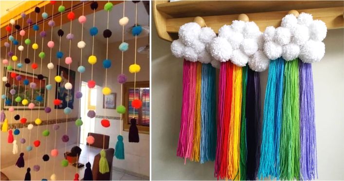 pompom para decoração