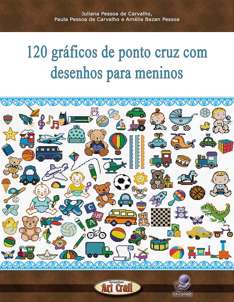 ponto cruz infantil masculino safari