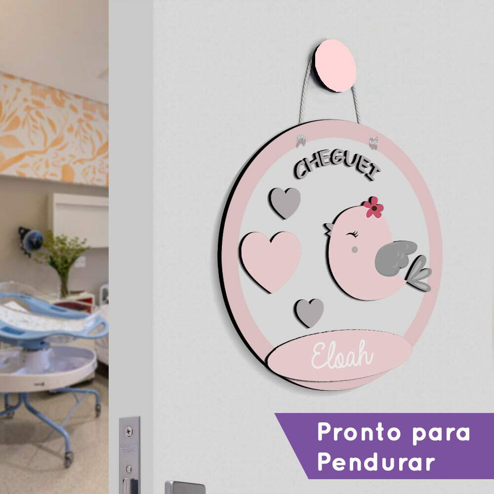 porta maternidade passarinho