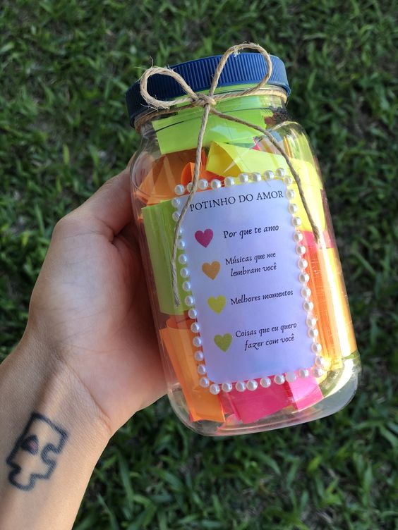 100 frases para potinho do amor