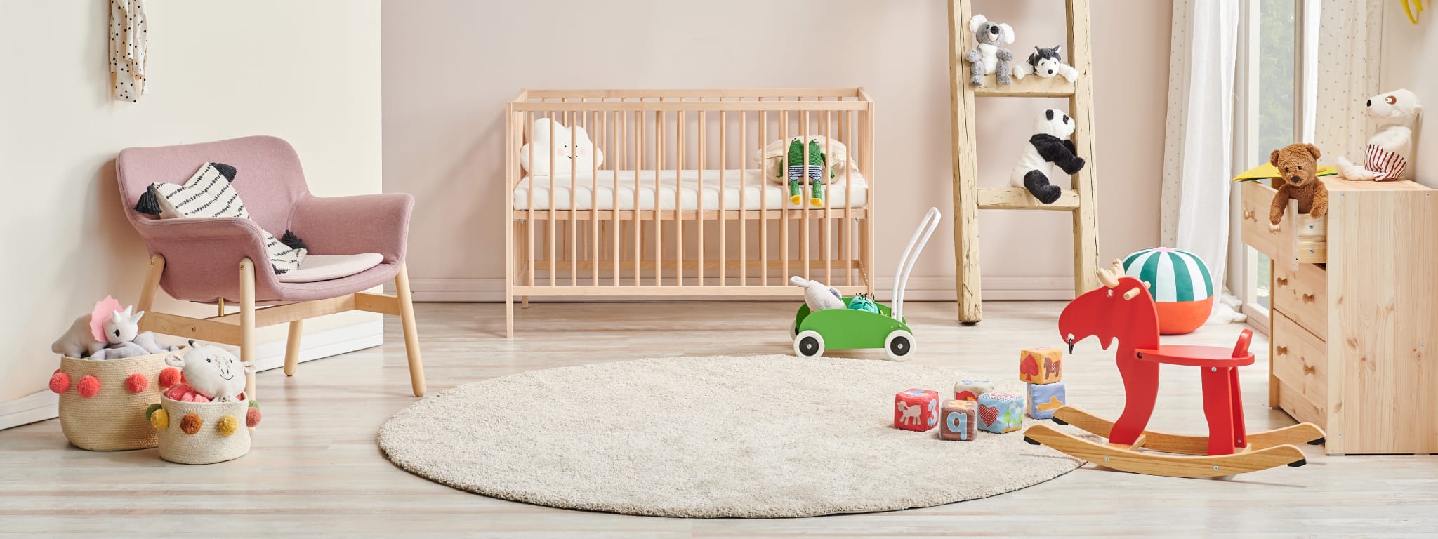 inspiração quarto bebe menina simples