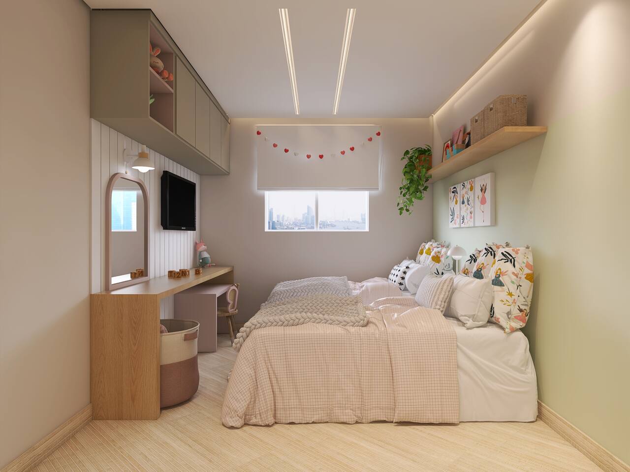 quarto menina decorado