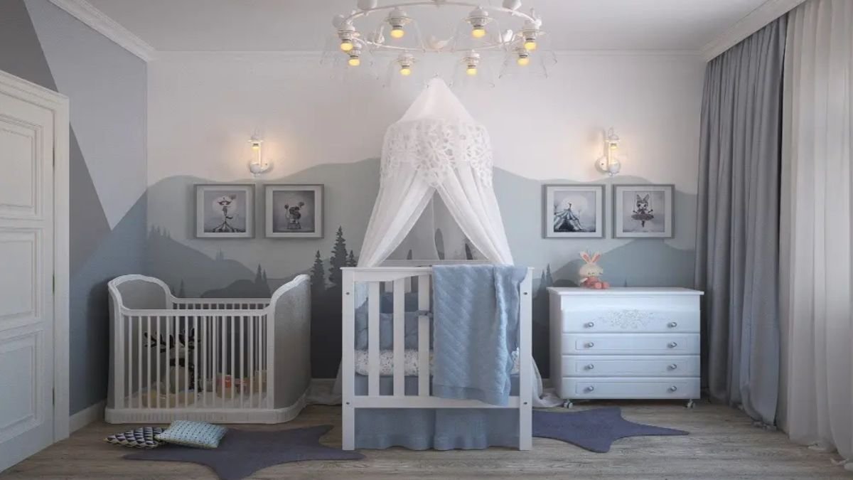 ideias decoração quarto bebê menino moderno