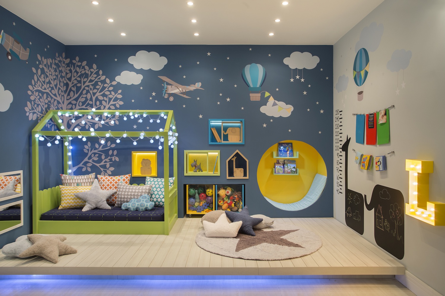 como economizar na decoração quarto bebê menino