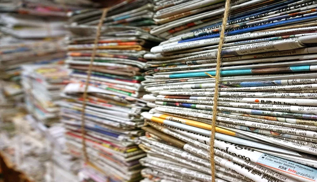 reciclagem com jornal