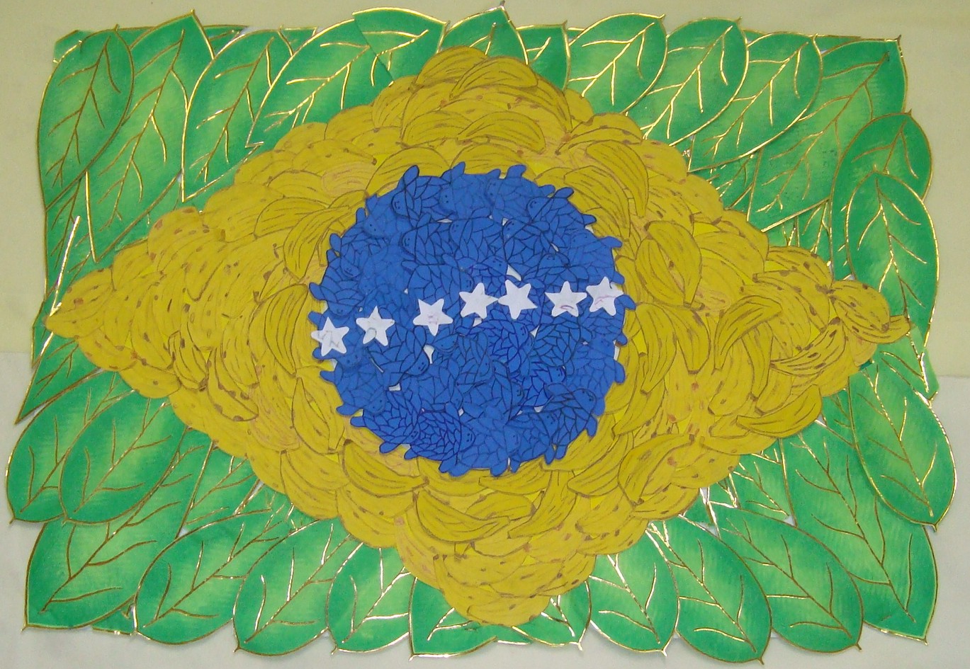 bandeira do brasil em aquarela desenho