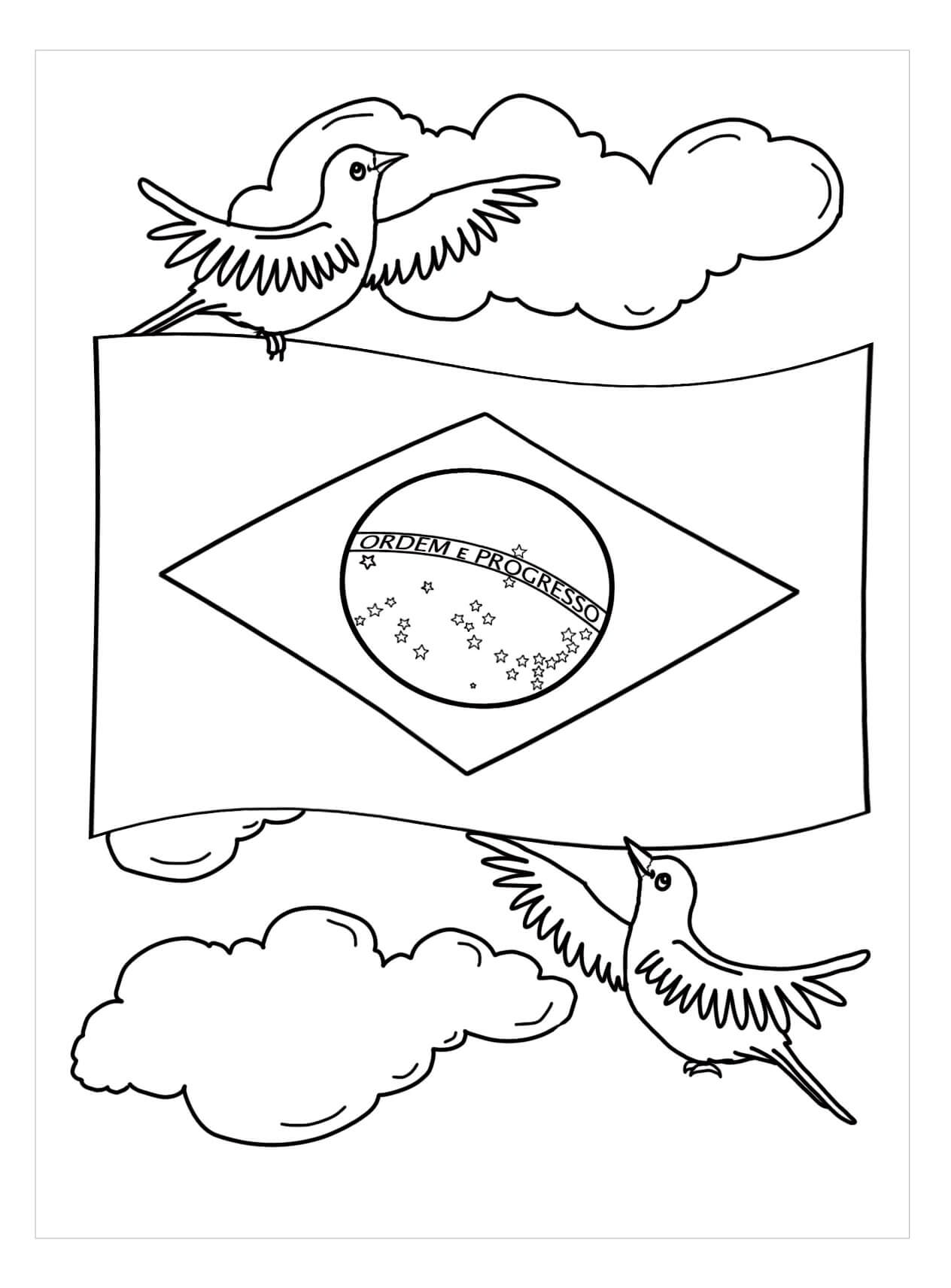 bandeira do brasil desenho criativo