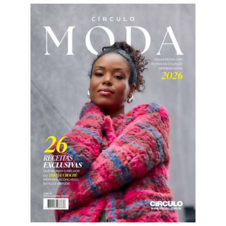 Revistas de crochê com tutoriais de pontos novos