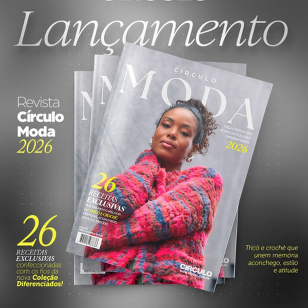 Revistas de crochê com foco em barbante