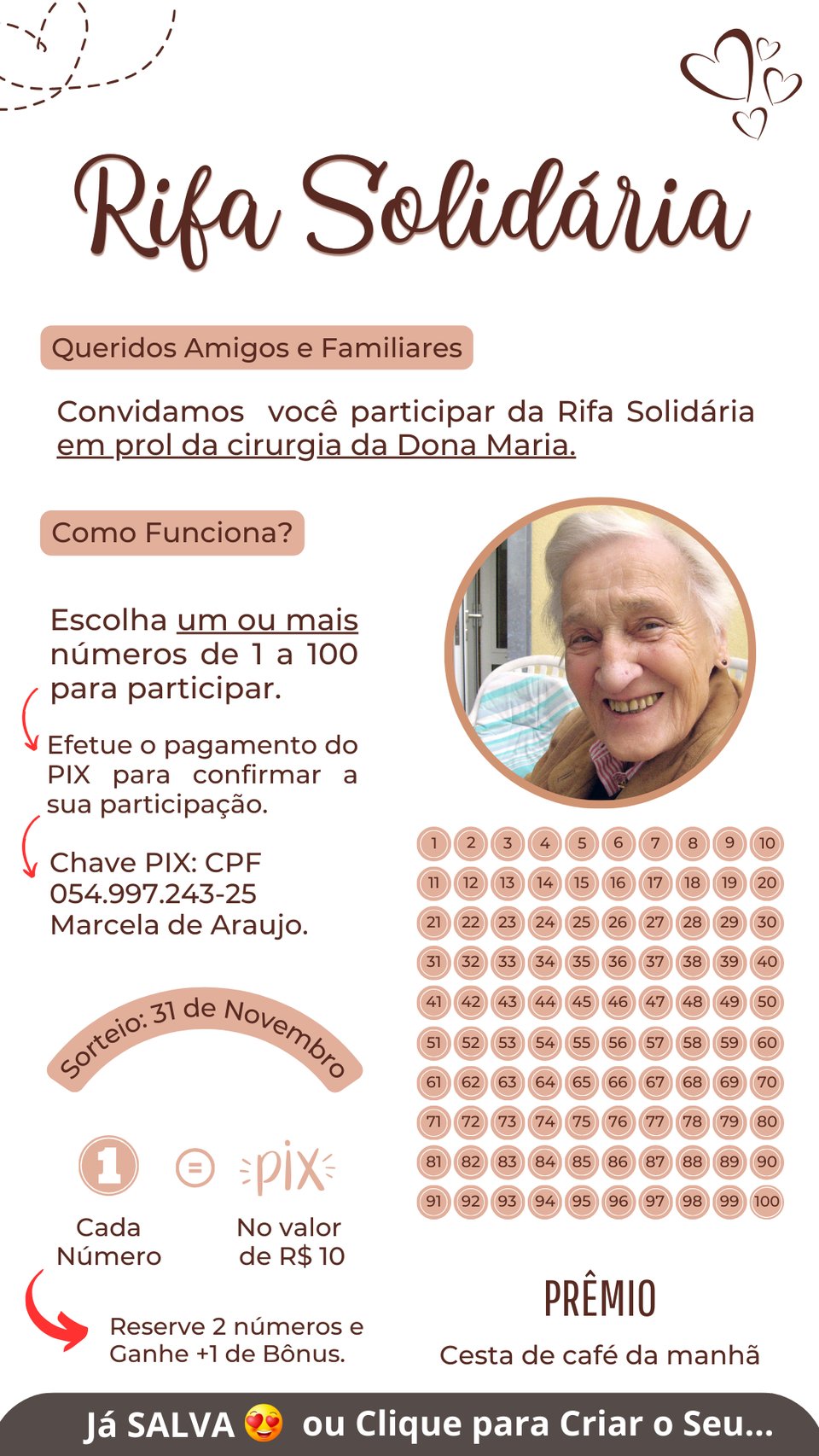 como fazer rifa beneficente