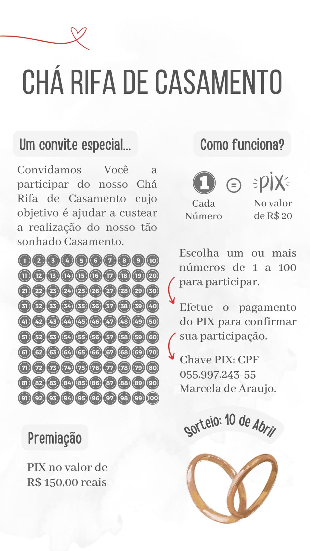 sorteio online editável