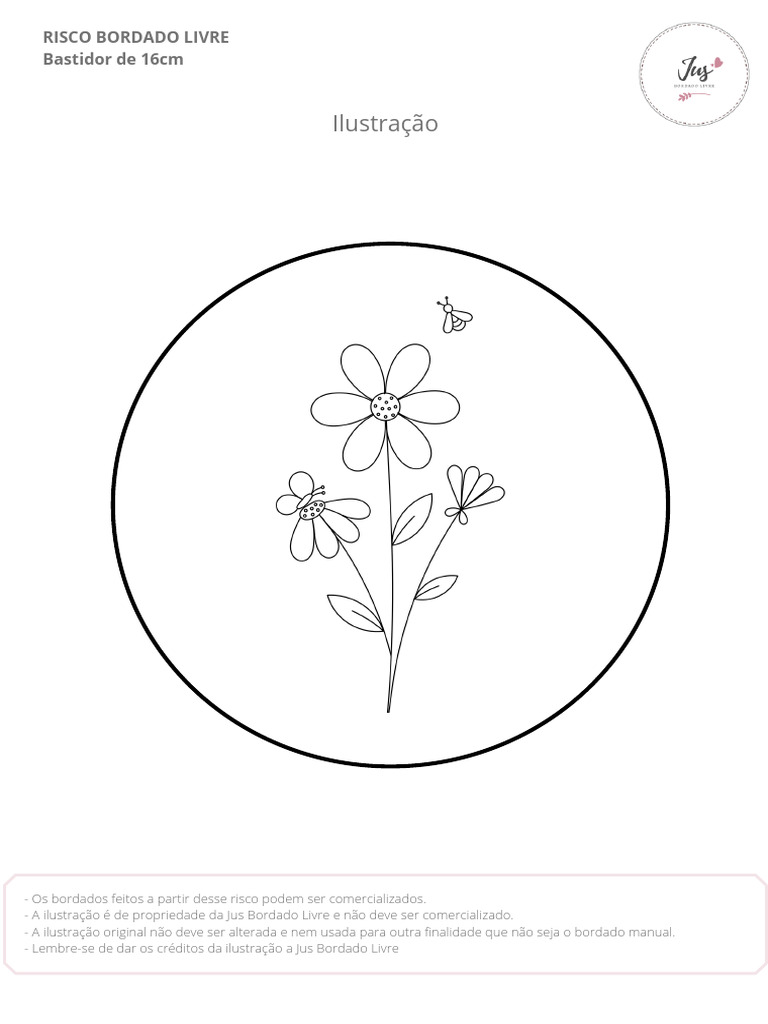 riscos de flores realistas para imprimir
