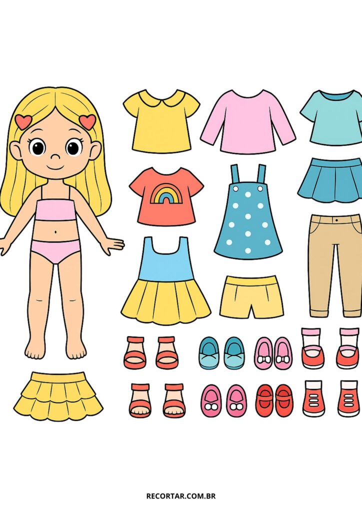 padrões de roupa em papel