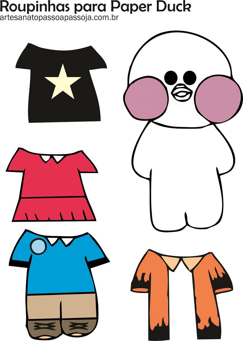 roupinhas para paper duck