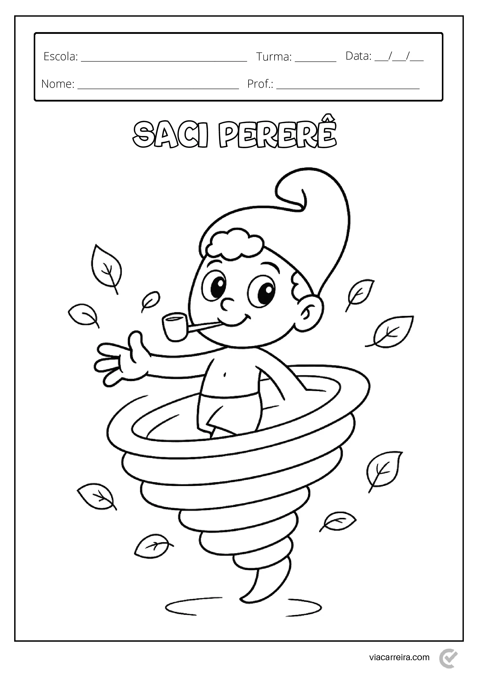 colorir saci turma da monica
