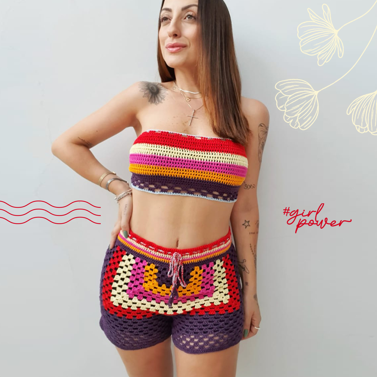short de crochê verão passo a passo