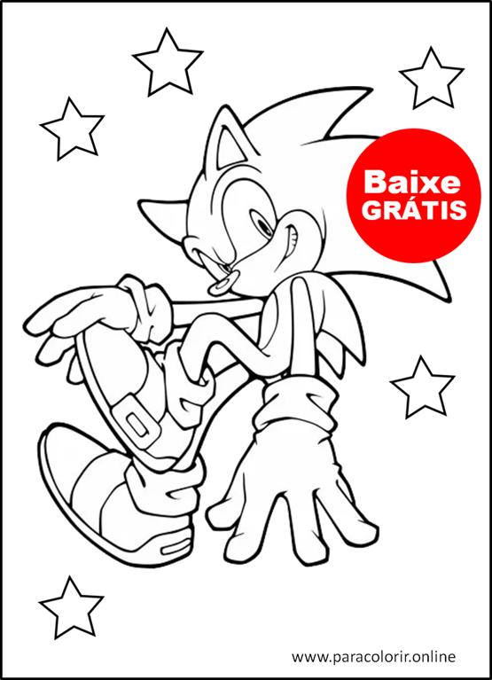 imprimir desenhos do sonic 2