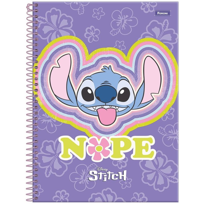 DIY capa caderno Stitch