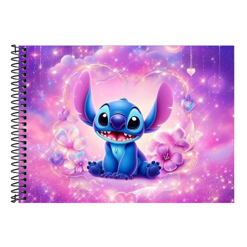 caderno universitário Stitch