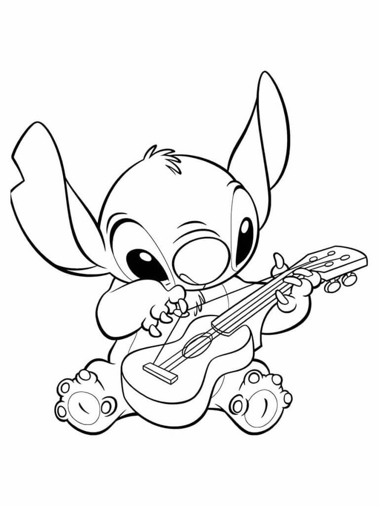 papel para imprimir desenhos do Stitch