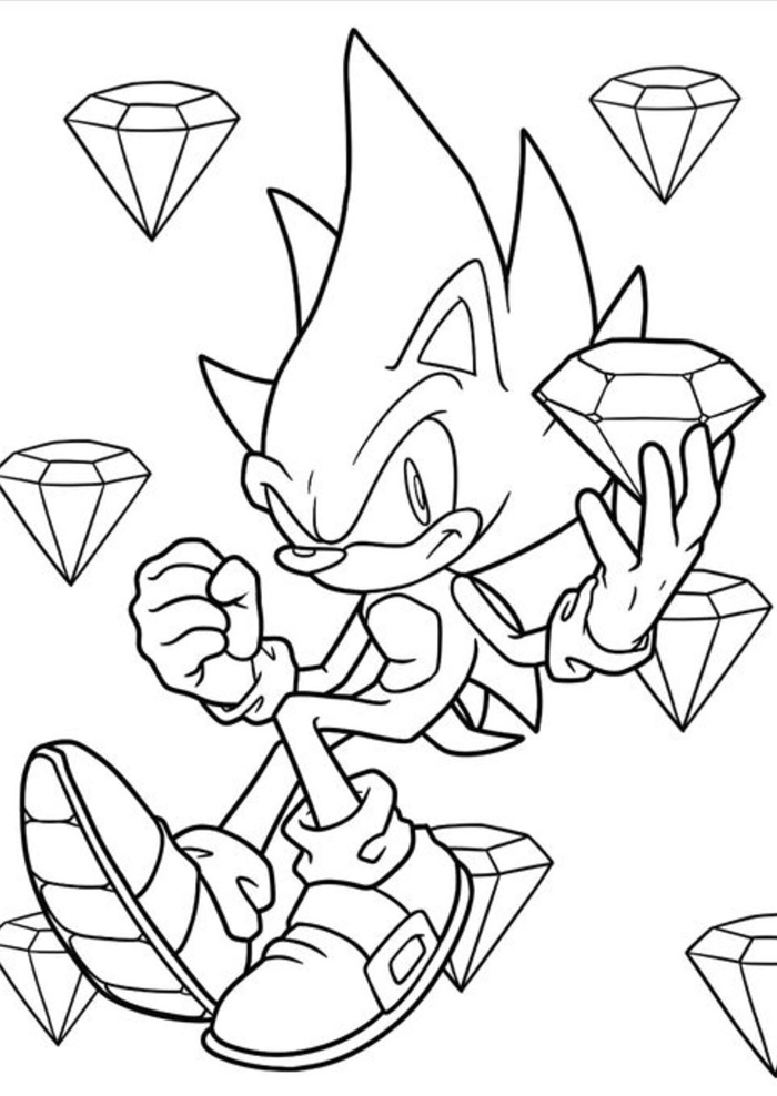 sonic para colorir e imprimir grátis