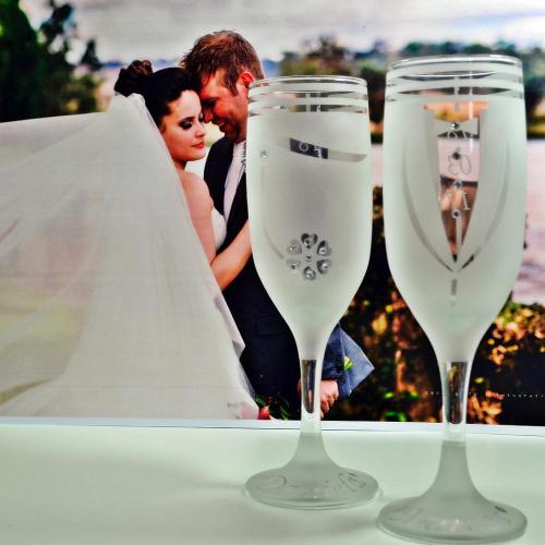 taças de vidro para decoração de casamento