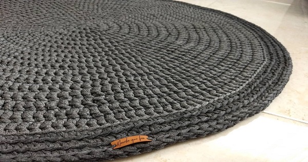 ideias de tapete de croche bem vindo para decorar