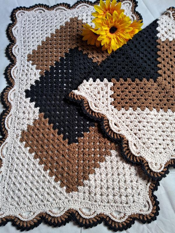 como fazer tapete de croche bem vindo com fio conduzido