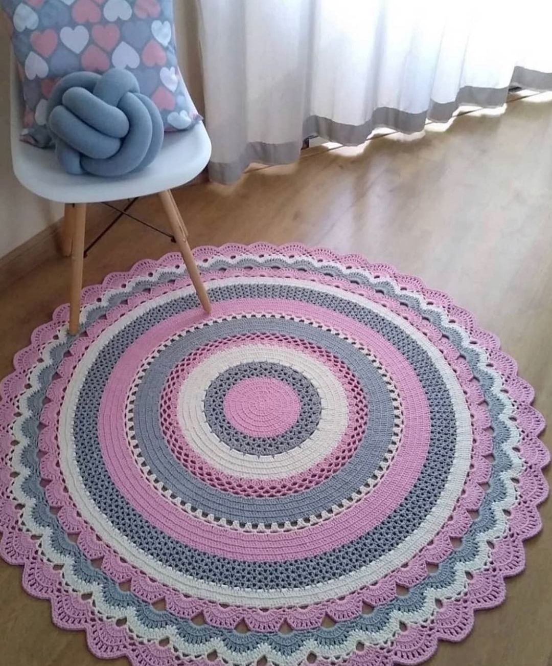tapete de croche para quarto infantil