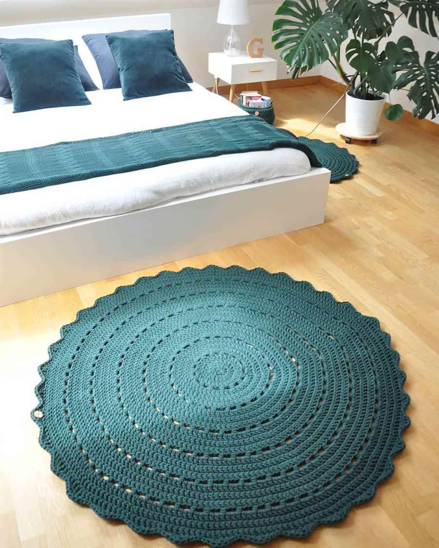 tapete de croche para quarto infantil