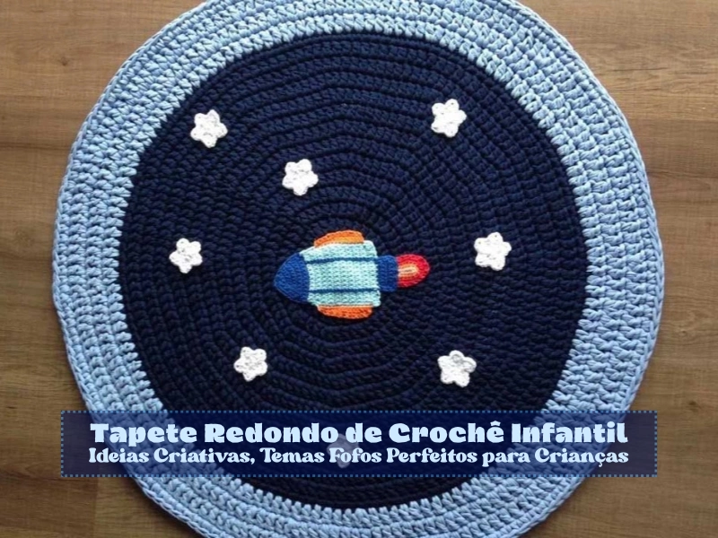 tapete redondo croche com fio de malha passo a passo detalhado