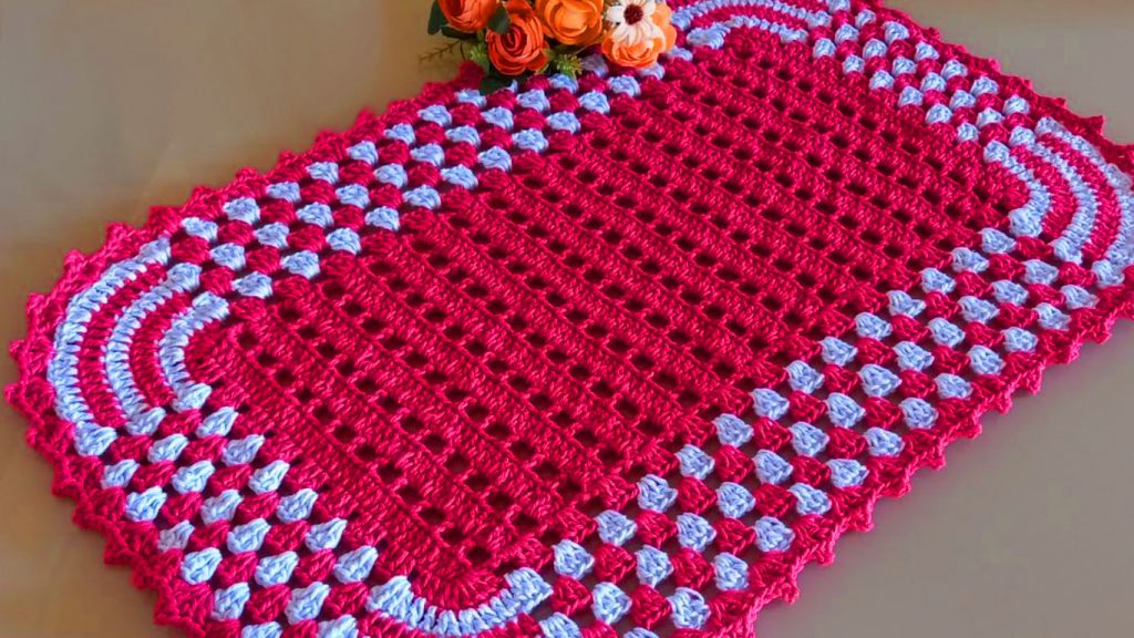 modelos de tapetes de croche retangular para inspirar