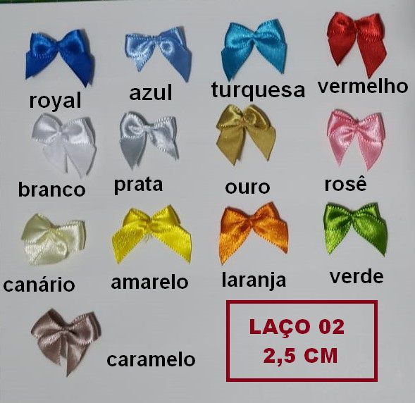 tipos de laços de fita