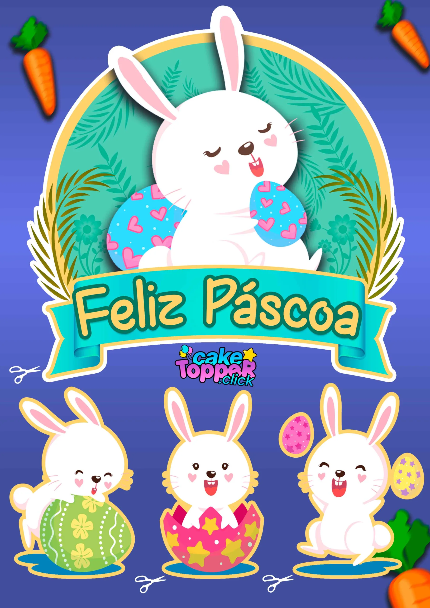 topo de bolo coelho para mesversario