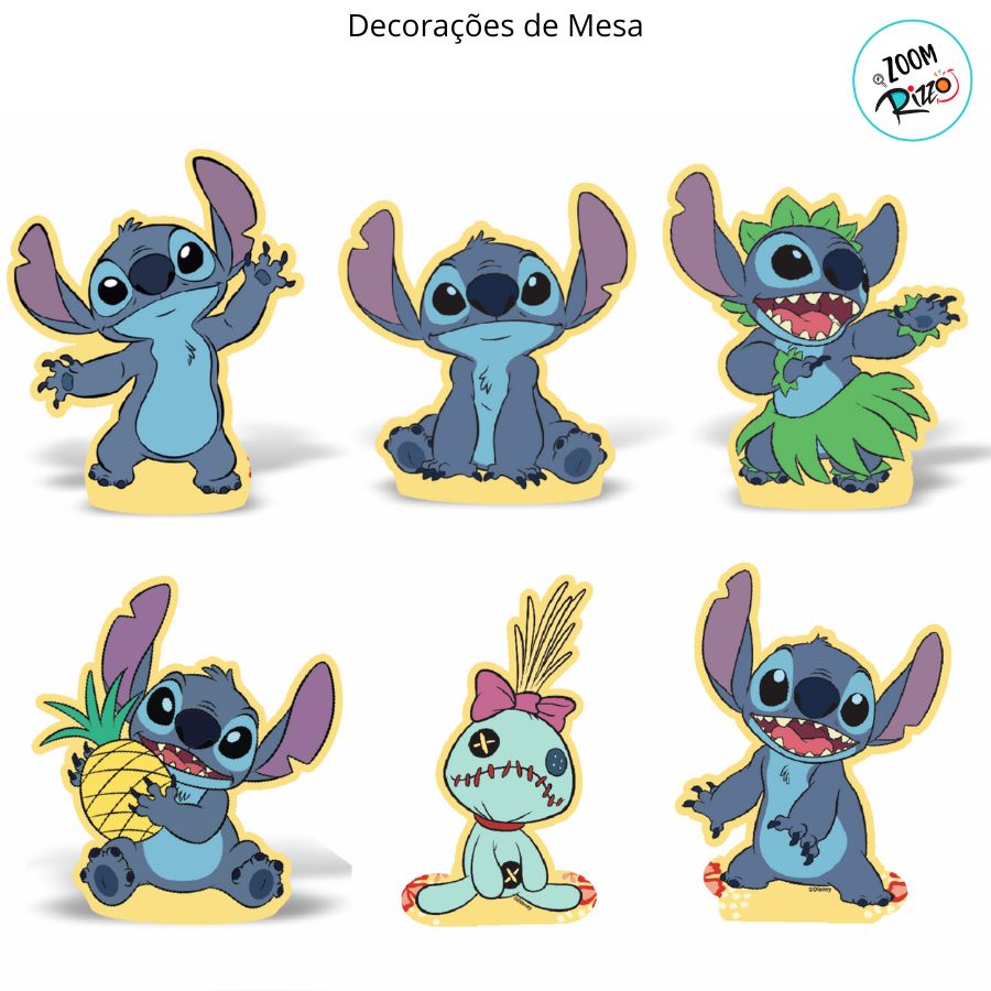 como montar topo de bolo stitch 3d passo a passo