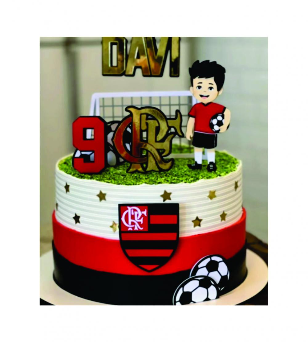 topo de bolo flamengo com nome