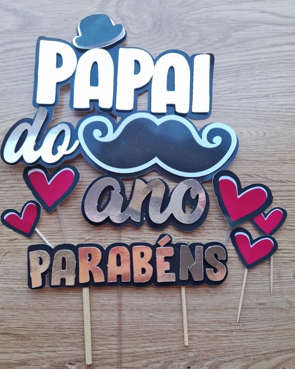 topo de bolo dia dos pais