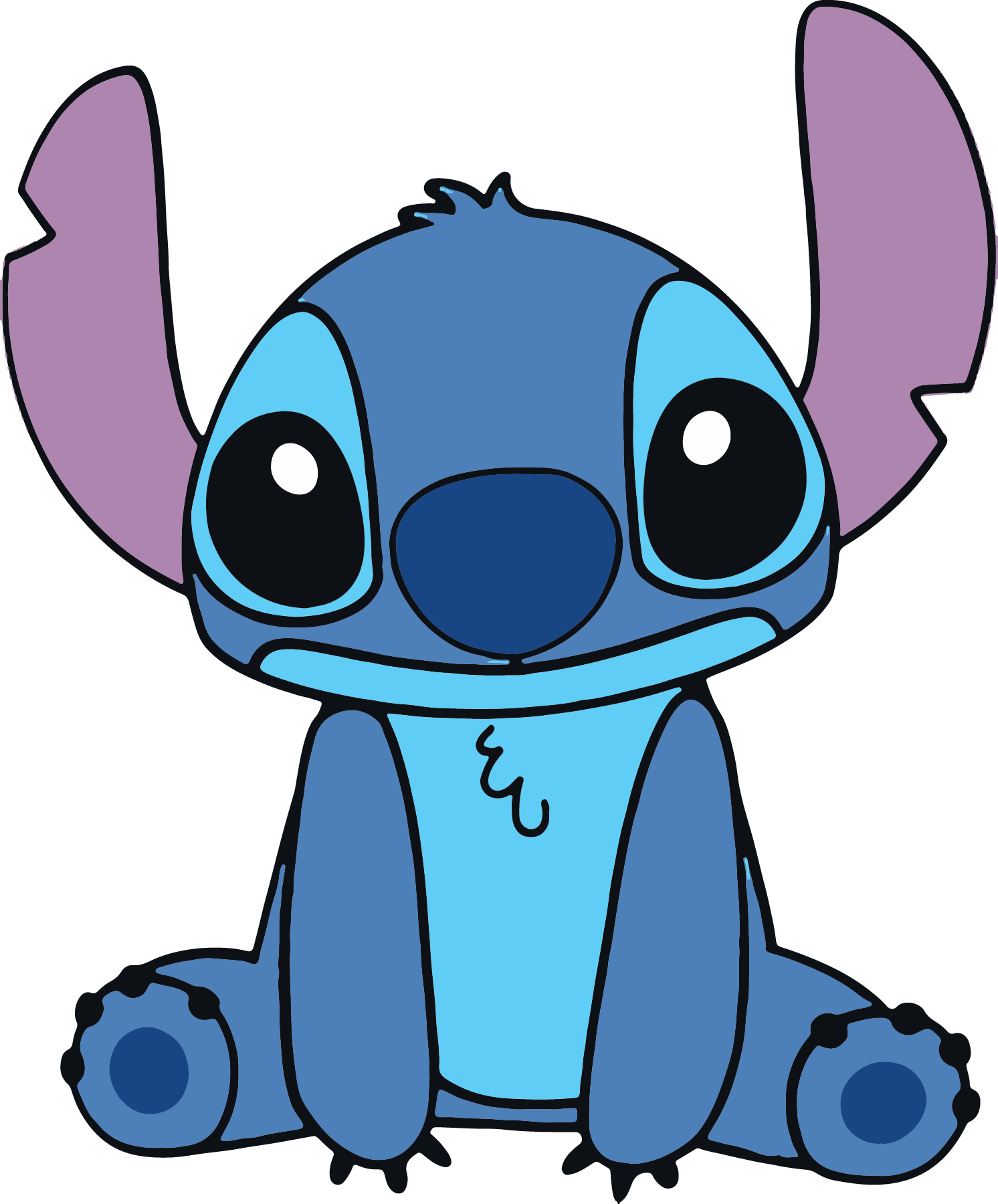 topo de bolo stitch desenho