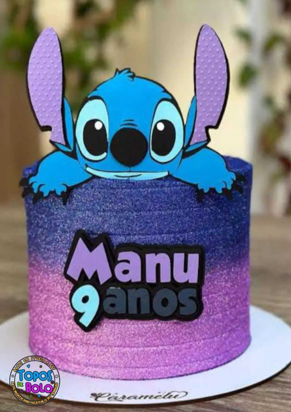 topo de bolo stitch lilo