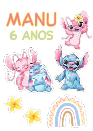 como fazer topo de bolo stitch