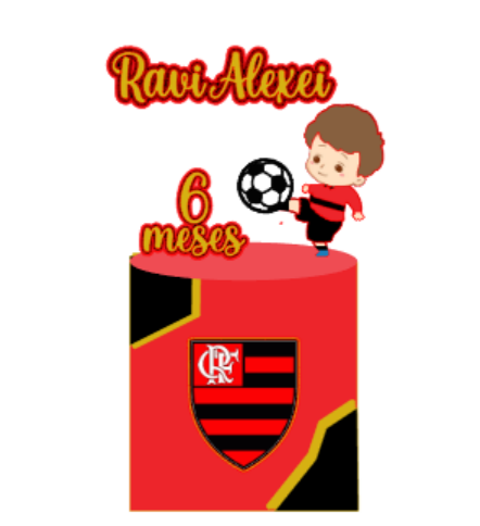 arquivo de corte topo de bolo flamengo